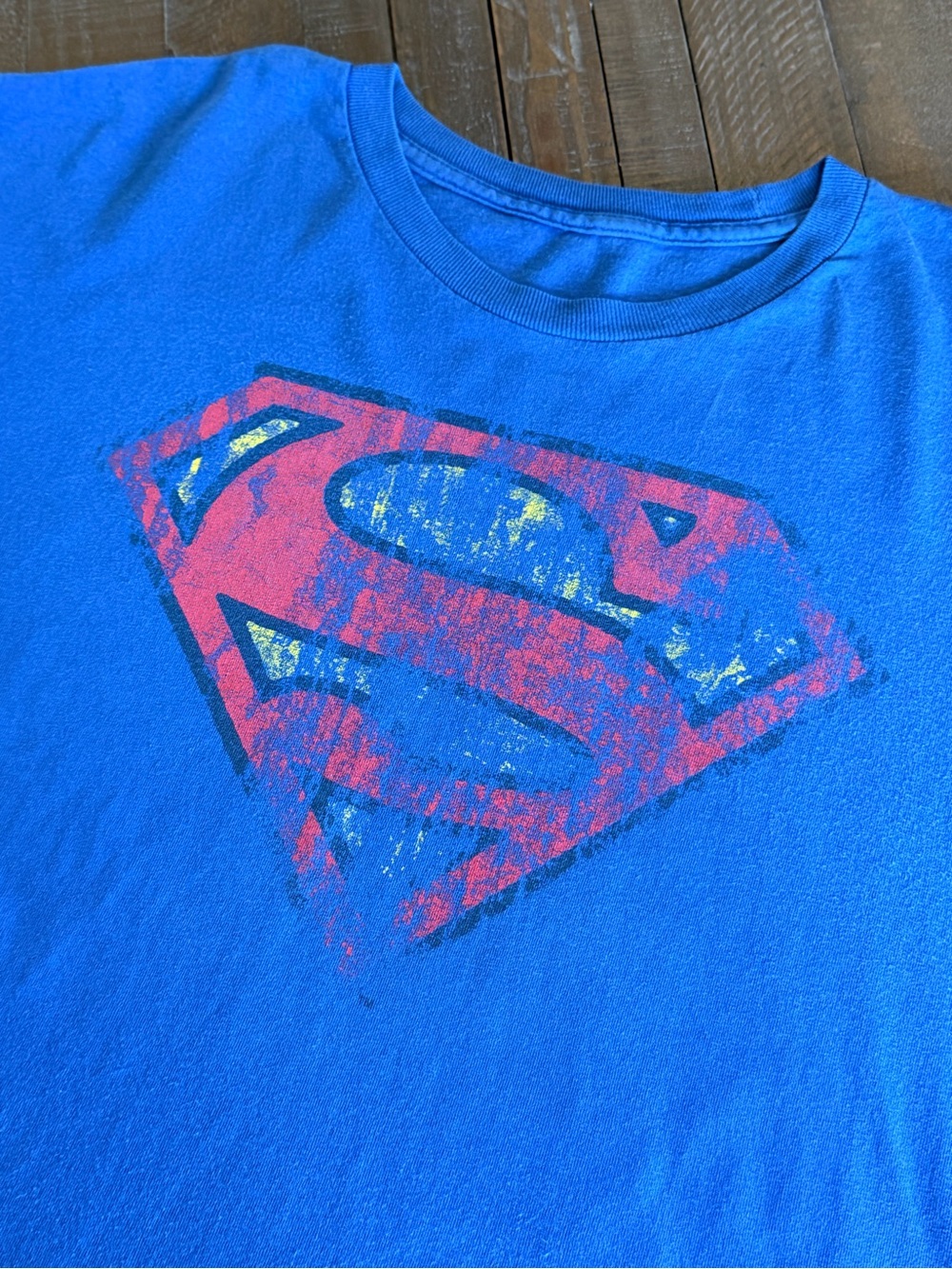 DC Comics Boys' Royal Blue Superman Logo Tee
